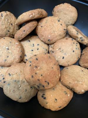 きな粉と白ごまのクッキー