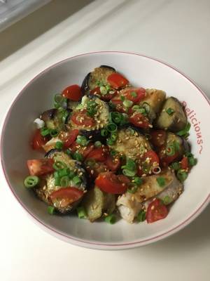 なすと豚肉のさっぱり焼きびたし