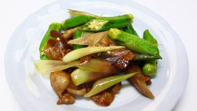 みょうがと豚肉のみそ炒め