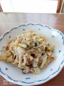 ツナの焼きうどん