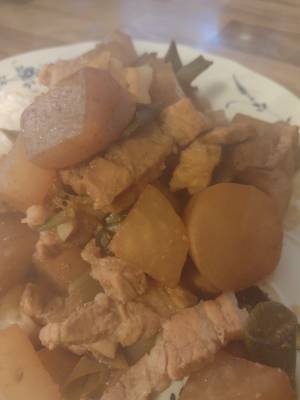 豚肉・大根のねぎみそ煮