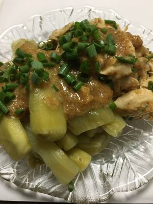 レンジナスのごまみそかけ