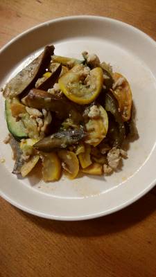 鶏ひきのマーボーなす