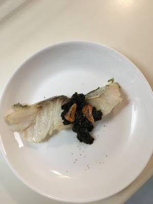 さわらのソテー のり柚子こしょうソース