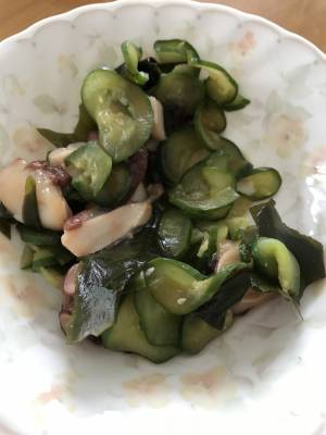 たこときゅうりの酢の物
