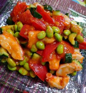 たこと夏野菜のイタリアンマリネ