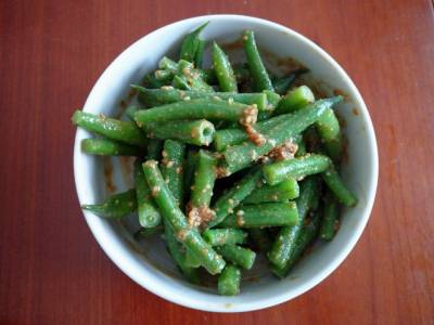いんげんのごまあえ