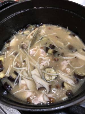 きのこの吹き寄せ汁