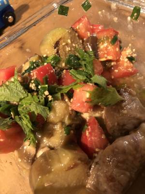 なすと豚肉のさっぱり焼きびたし