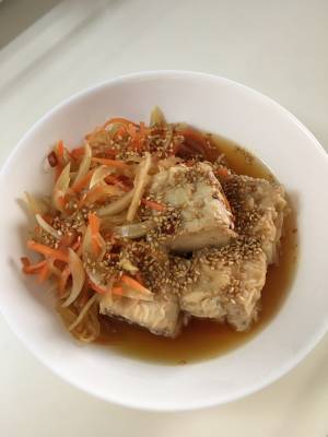 焼き豆腐の甘酢南蛮