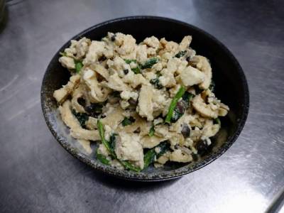 ほうれんそうと油揚げの白あえ