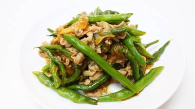 いんげんと春雨の中国風炒め煮