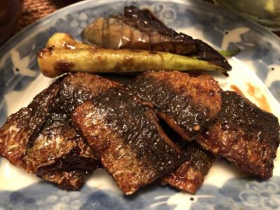 いわしのにんにく照り焼き