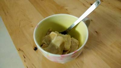 バナナとピーナツバターのひと口アイス