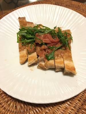 鶏もも肉の梅煮