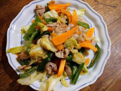 豚キャベツマヨ炒め