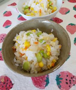 とうもろこしの塩麹（こうじ）ご飯