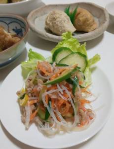 ひき肉と春雨のサラダ