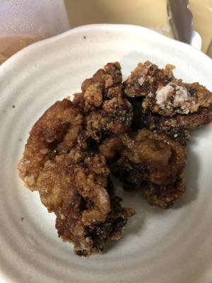 豚こまの竜田揚げ