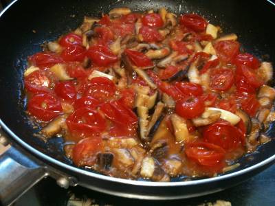 ミニトマトのパスタ