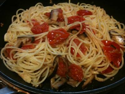 ミニトマトのパスタ
