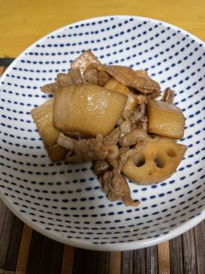 豚肉とれんこんの炒め煮