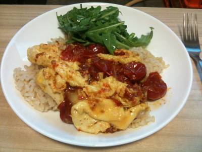 ミニトマトのパスタ