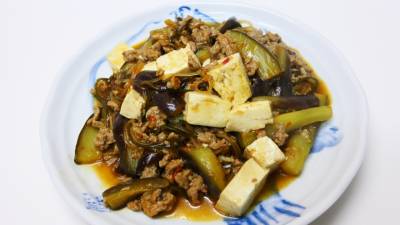 マーボーなす春雨豆腐