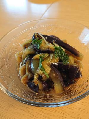 なすと青じそのナムル