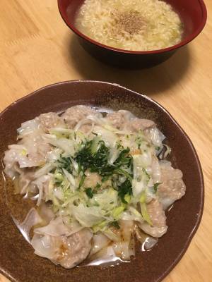 ねぎワンタン