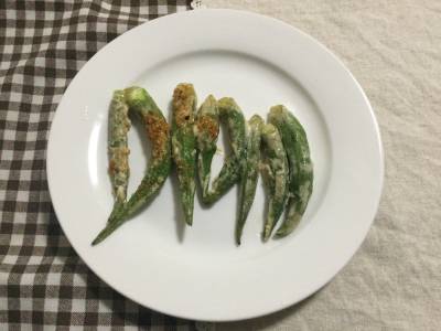 オクラのピリ辛マヨネーズ焼き