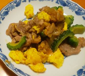 ゴーヤーのにんにくみそチャンプルー