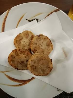 れんこんのひき肉はさみ焼き