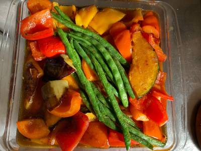 夏野菜の揚げびたし