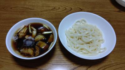 焼き野菜のつけうどん