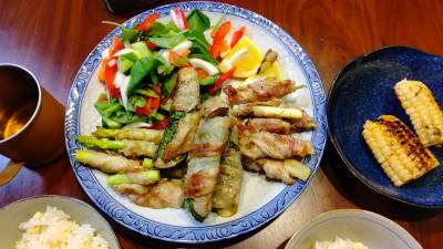 アスパラの肉巻き