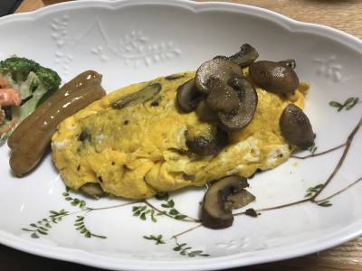 きのこの弱火ソテー