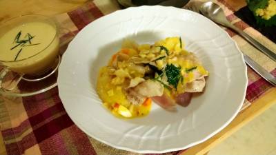 野菜たっぷりハーブ蒸し