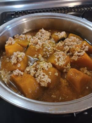 かぼちゃのそぼろ煮