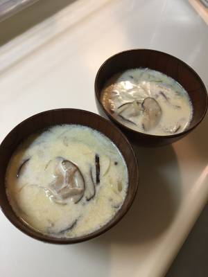 きのこのクリームスープ