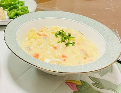 帆立て缶チャウダースープ