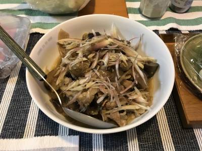 豚肉となすの甘辛炒め