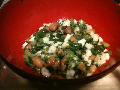 めかぶと長芋、納豆のサラダ