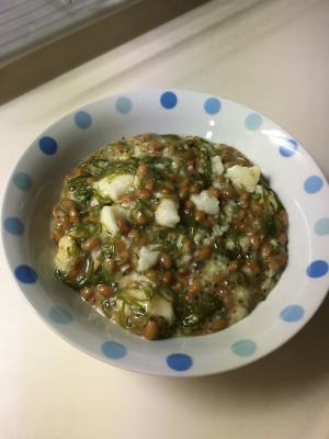 めかぶと長芋、納豆のサラダ