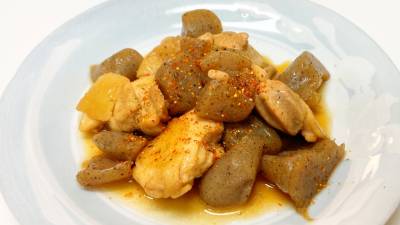 鶏肉とこんにゃくの炒め煮