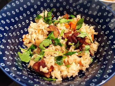 くり入りきのこご飯