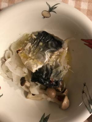 塩さばのレモンエスカベーシュ風