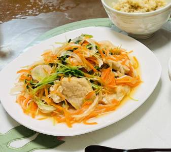 鶏むね肉のゆで南蛮漬け