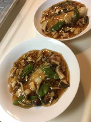 さけのムニエル きのこあん