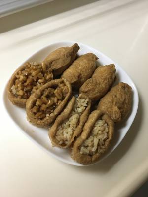 甘煮くるみのおいなりさん